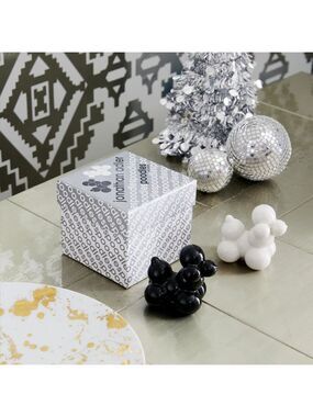 Jonathan Adler Poodles Salt & Pepper Shakers black & white